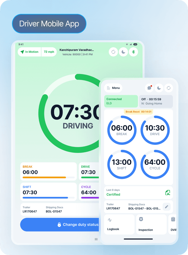 Driver Mobile App demo