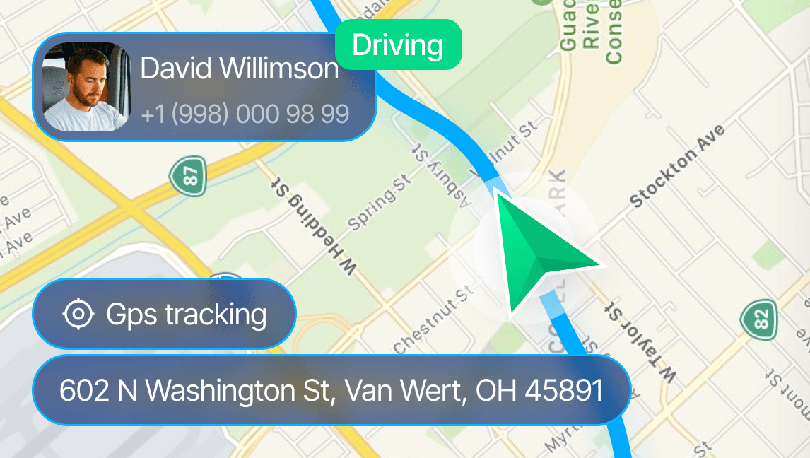 Driver location monitoring