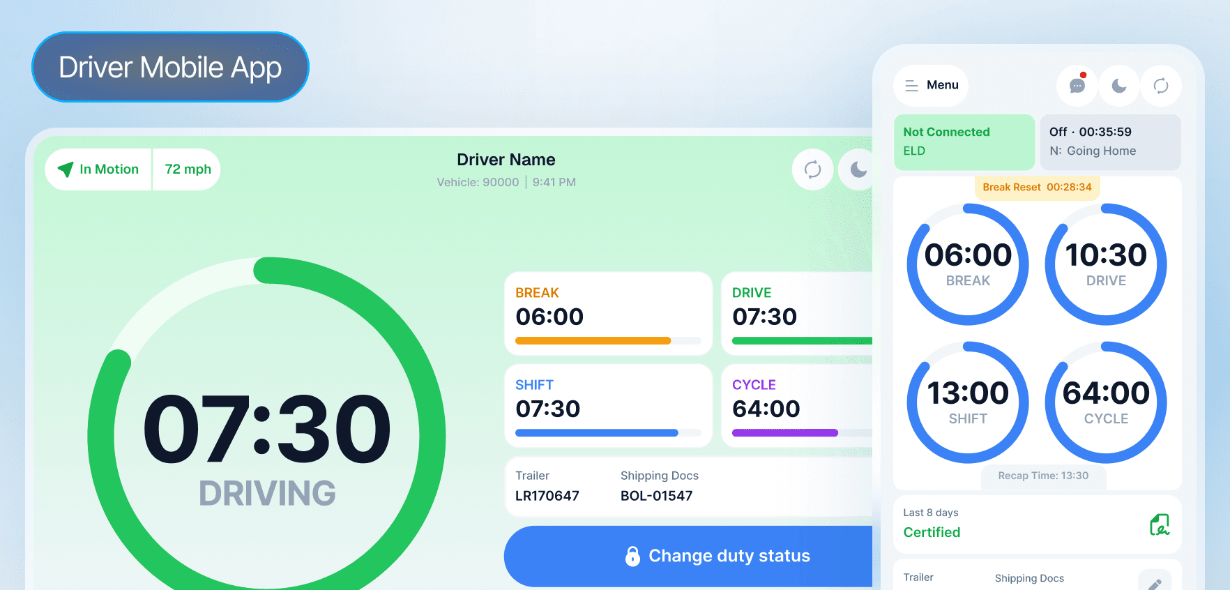 Driver Mobile App demo